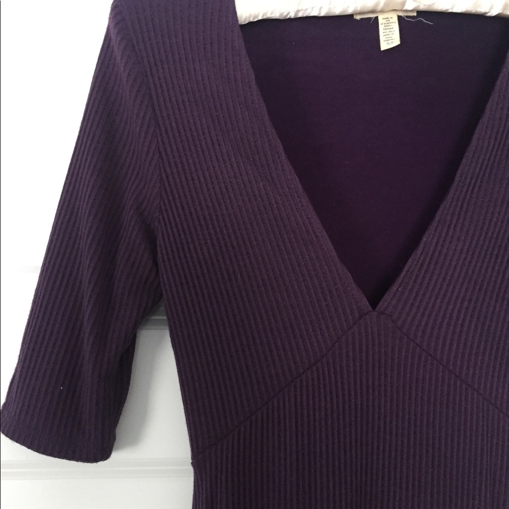 Urban Outfitters eggplant low-cute skater dress